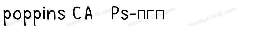 poppins CAPs字体转换